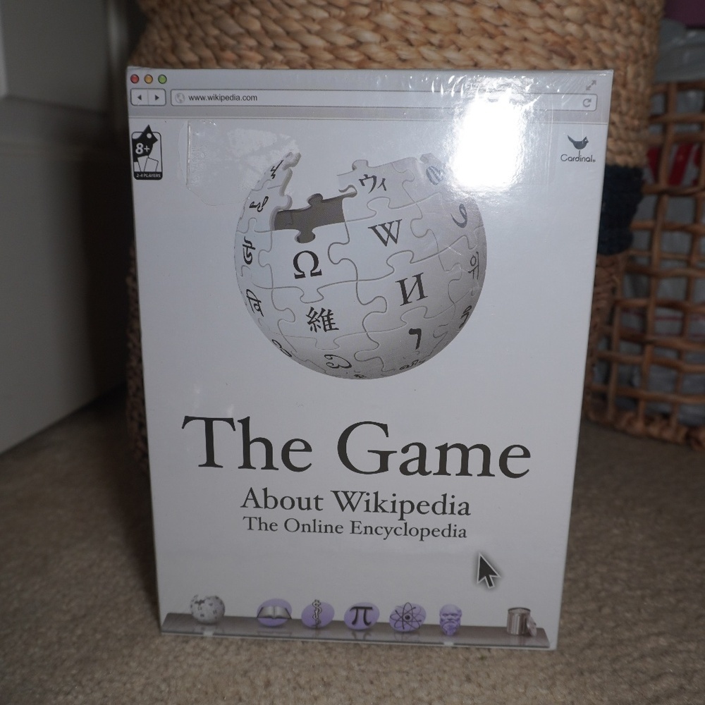 The Game About Wikipedia Online Encyclopedia Ages 8+ 2-4 players New Sealed